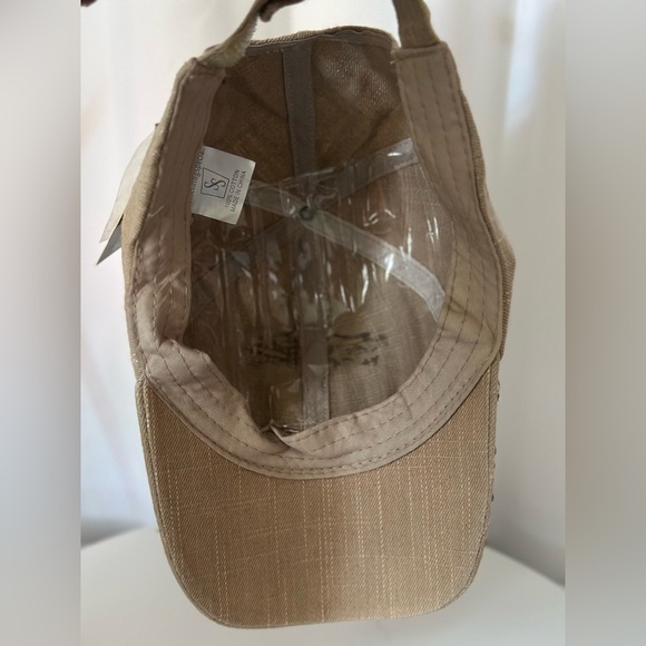 Something Special Brown Rhinestone Embellished Women's Baseball Hat (896) - Picture 8 of 8